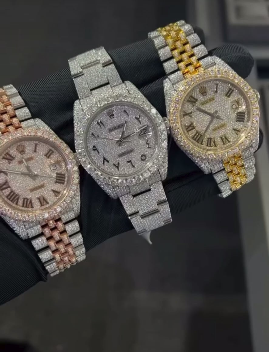 Bundle Deal: 3 Moissanite Datejust Watches